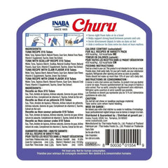 INABA Churu Puree Cat Treats Tuna Seafood Variety Bulk Pack 50 × 14g ingredients and nutritional information