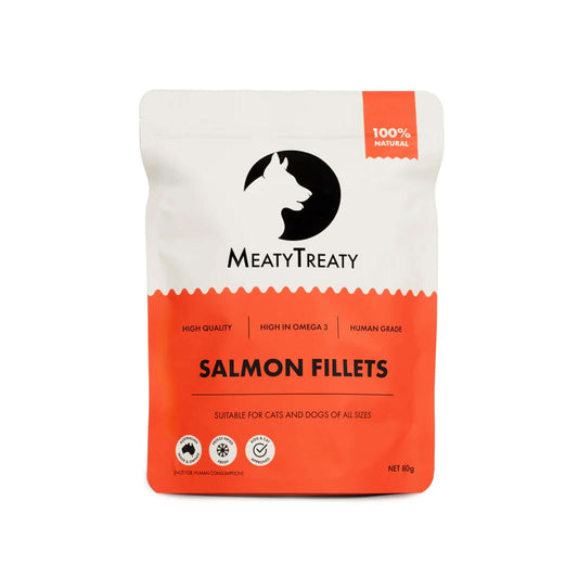 Salmon Fillet Freeze Dried Treats For Cats & Dogs 80g