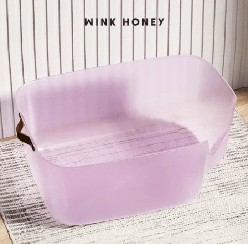 JellyGiant Large Pudding Open Cat Litter Trays in a stylish and modern design for big cats.