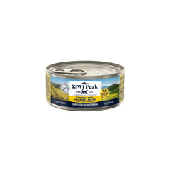 Ziwi Peak Chicken With Mackerel Fish Cat Wet Food can, featuring 92% real meat for cats.