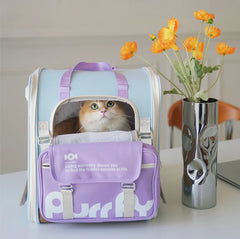 PurrPy Fresh Colours Pet Travel Backpack with Detachable Mini Bag