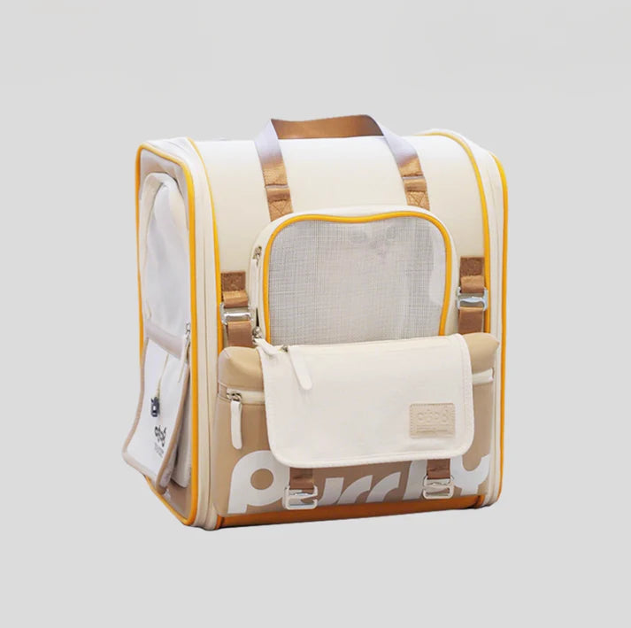 PurrPy Autumn Colours Pet Travel Backpack with Detachable Mini Bag
