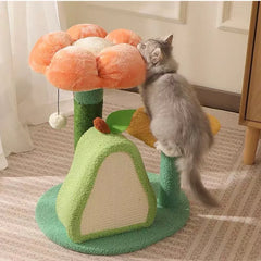Rileycat Multi-Functional Cat Tree Avocado and Flower Style – cat tree for large cats