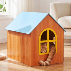 Corrugated Cardboard Cat House Scratcher