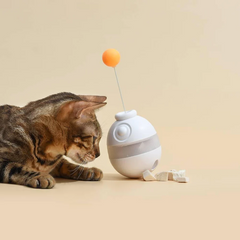 Michu Interactive Treat Dispenser Tumbler Cat Toy - Fun and Rewarding Playtime for Your Feline Friend