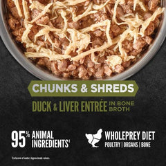 Orijen Chunks and Shreds Duck & Liver Cat Wet Food 85g x12
