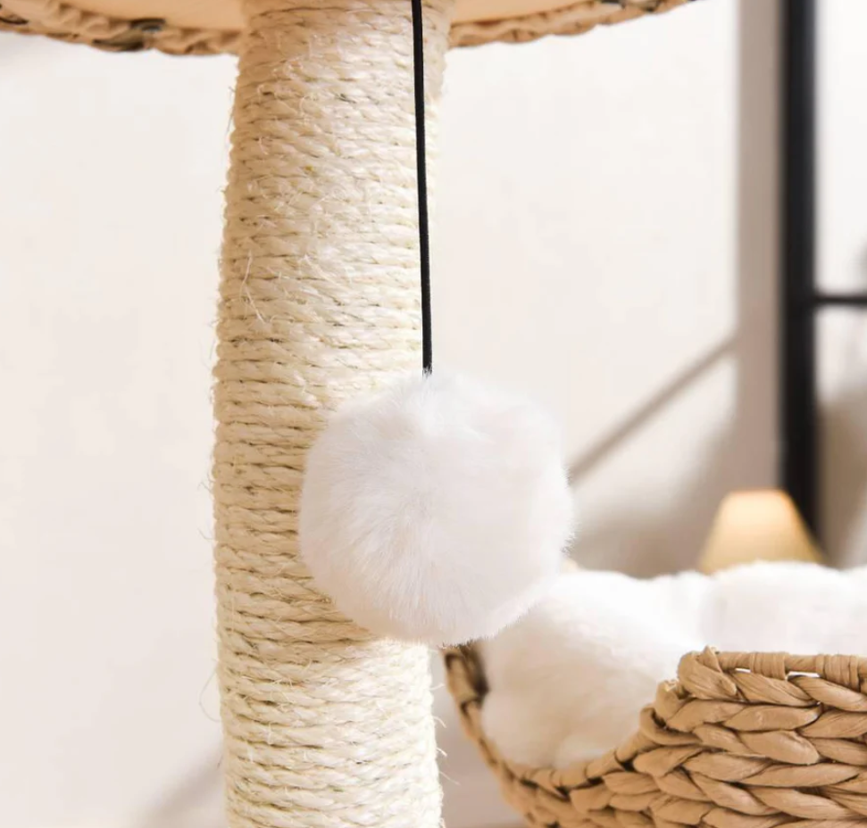 MICHU Ivy Cat Tower Deluxe 4-Tier Designer Tall Cat Tree