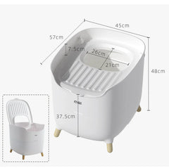 MakeSure Mochi Top-Entry Cat Litter Box - 100L Enclosed Design