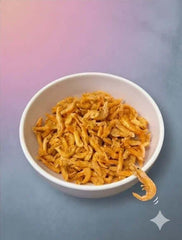 PawDry Freeze-Dried Antarctic Krill 100g in a bowl, high-protein pet treats for shiny coats and immune support.