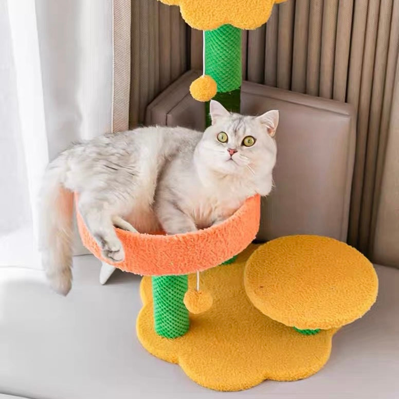 Petroom Sunflower Cat Scratcher Tree Cat Nest