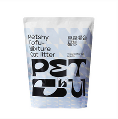 Petshy 2mm Coconut Tofu Cat Litter Fine Mixed Bentonite Deodorant Dust-free 2kg