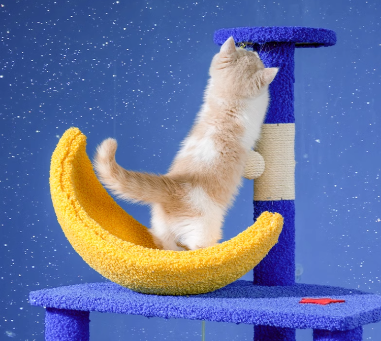 Galaxy UFO Moon Cat Tree – Stylish & Fun Cat Tower