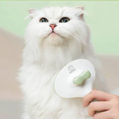 Michu Round-Head Grooming Dog/Cat Brush & Shedding Rake Bundle