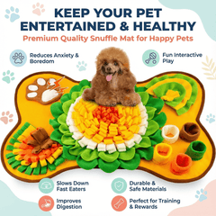 Interactive Bone Shape Snuffle Mat for Dogs & Cats