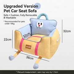 Helloleiboo Upgraded Car Pet Booster Seat-Removable & Washable For Up to 12kg
