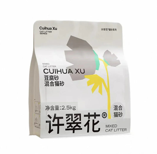 CuiHua Xu Mixed Corn&Tofu Cat Litter Low Tracking 2.5kg
