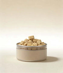 PawDry Freeze-Dried Goat Milk - Paw Shape Treats (100g) in a tin container, healthy treats for pets.