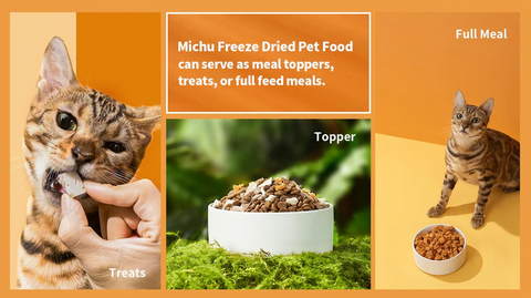 Michu Freeze-Dried Raw Pet Food Dog & Cat Treat 150g - Made in Australia
