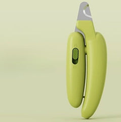 AIWO Banana-Shaped Mini Pet Nail Clippers - Yellow & Green