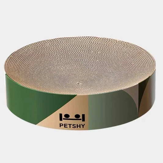 Petshy Cat Scratcher Board XL - Durable corrugated scratching pad for cats, ideal for stretching and napping.