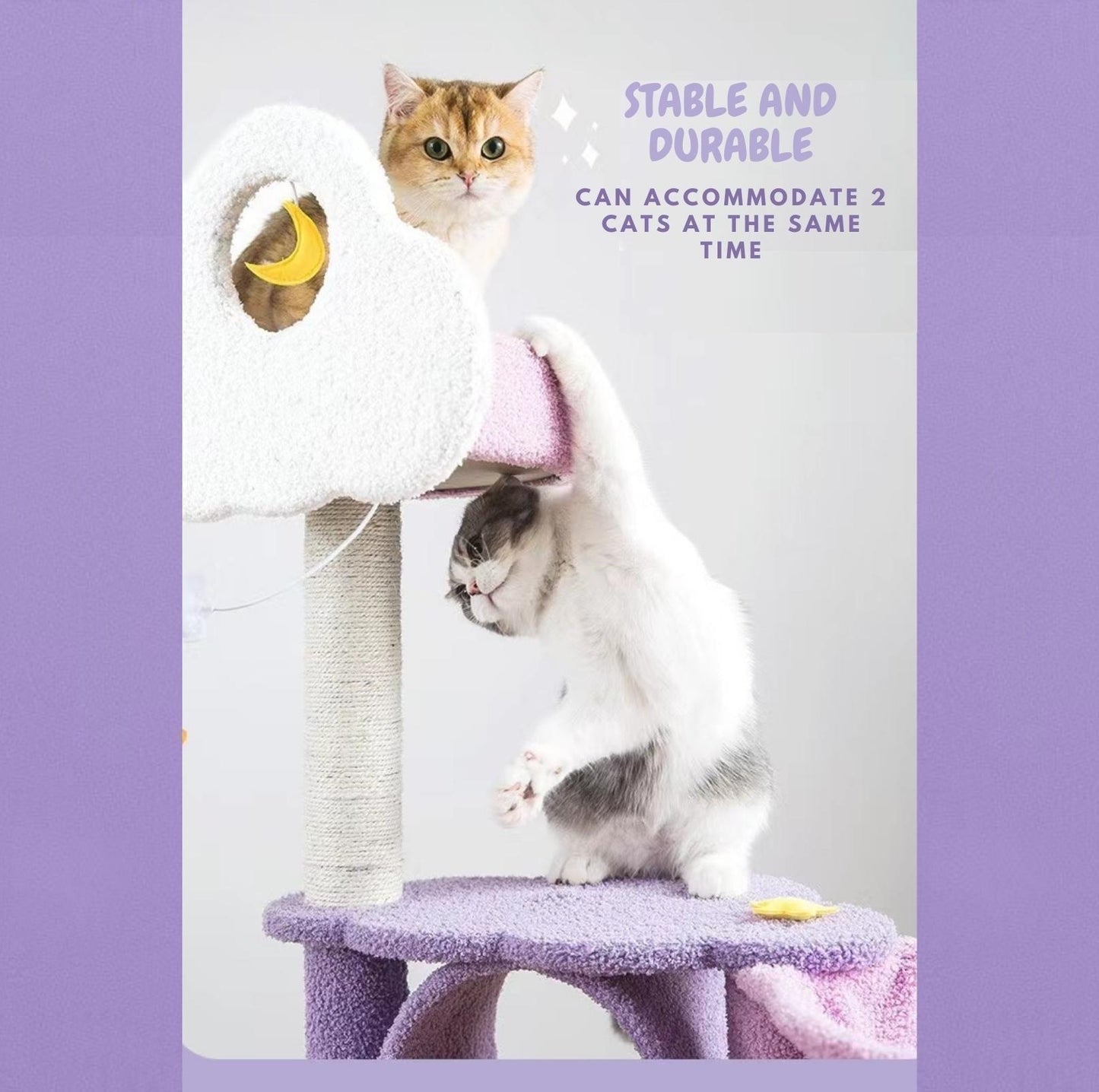 Fantasy Series Climbing Frame Cat Tree - Sparkling and cloudy
