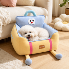 Helloleiboo Upgraded Car Pet Booster Seat-Removable & Washable For Up to 12kg