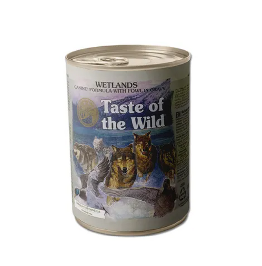 Taste Of The Wild Wetlands Wth Fowl In Gravy Dog Can 390g x 12