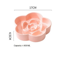 Petroom Ceramic Slow Feeder Bowl For Cat and Small Dog