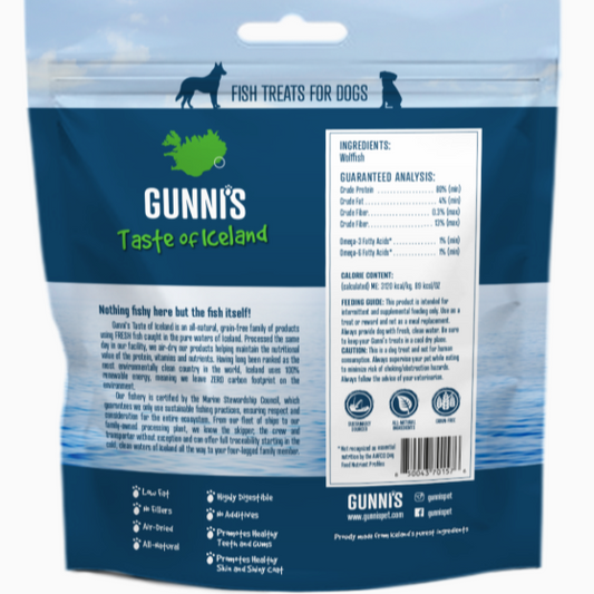 GUNNI'S Wolffish Baby Bites Dog Treats 71g