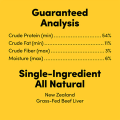 Animals Like Us Grass Fed Beef Liver Freeze-Dried Raw Dog Treats 85g