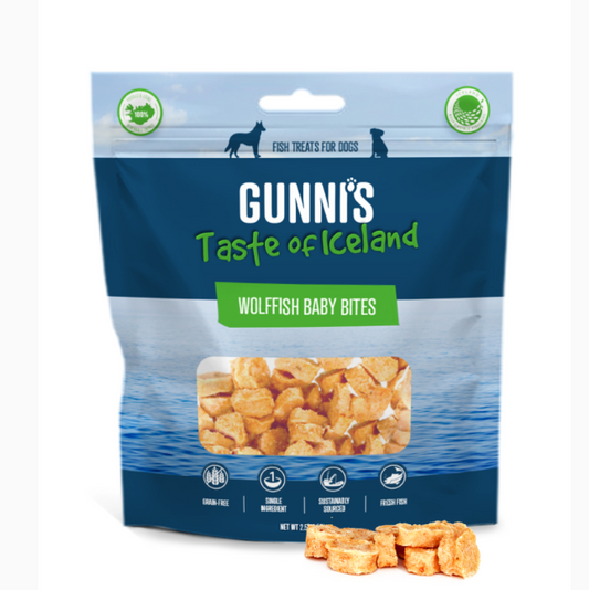 GUNNI'S Wolffish Baby Bites Dog Treats 71g