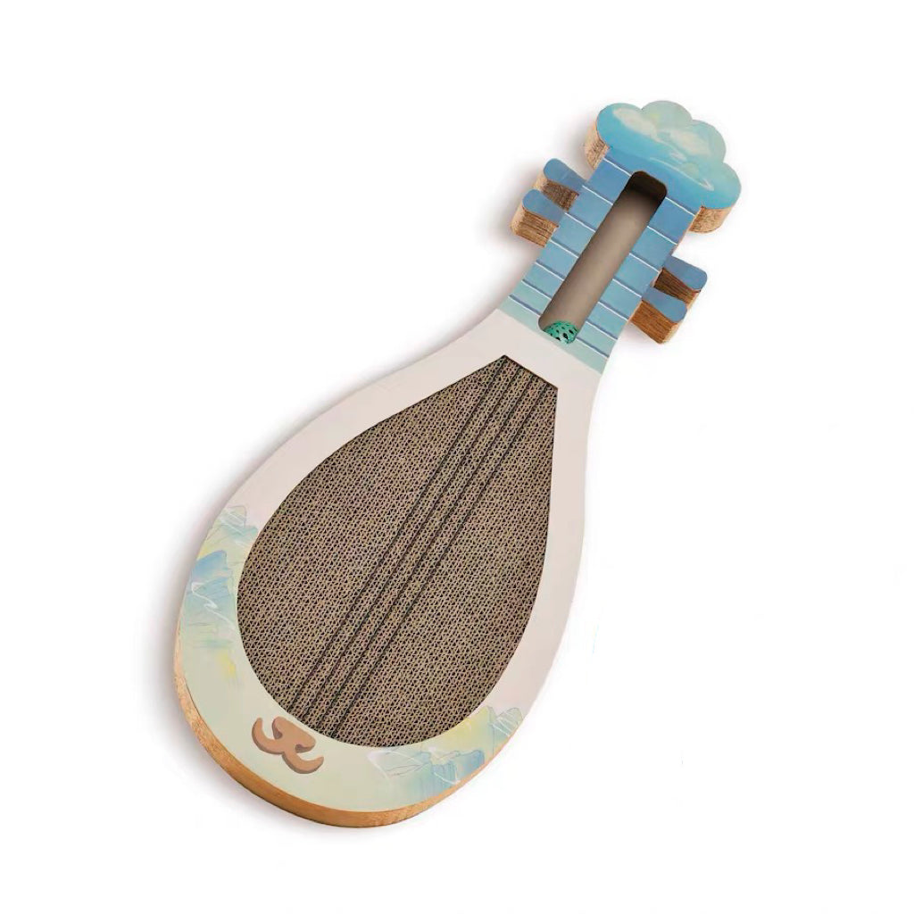 Guitar Cat Scratcher With Cat Mint Ball