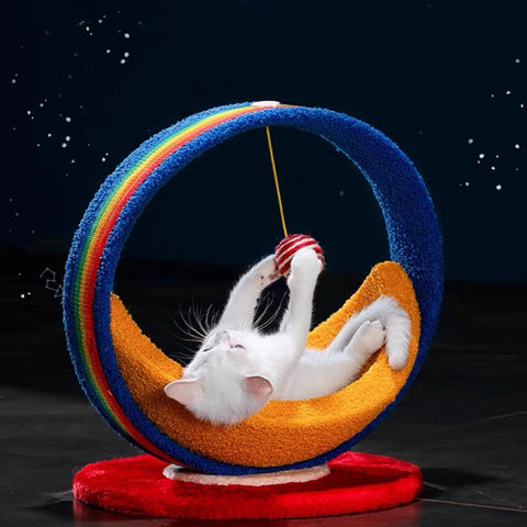 Galaxy Moon Ship Cat Bed &Cat Scratcher