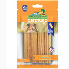 Himalayan Dog Chew Churro Peanut Butter 4pk
