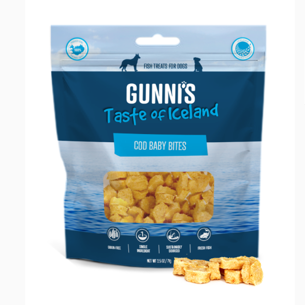 GUNNI'S Cod Baby Bites Dog Treats 71g