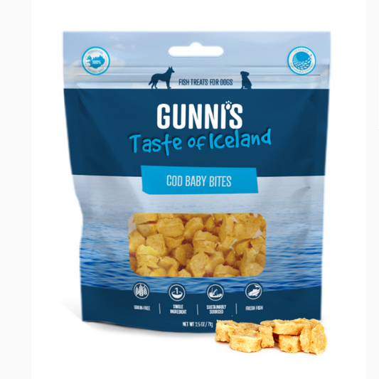 GUNNI'S Cod Baby Bites Dog Treats 71g