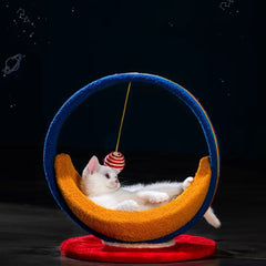 Galaxy Moon Ship Cat Bed &Cat Scratcher
