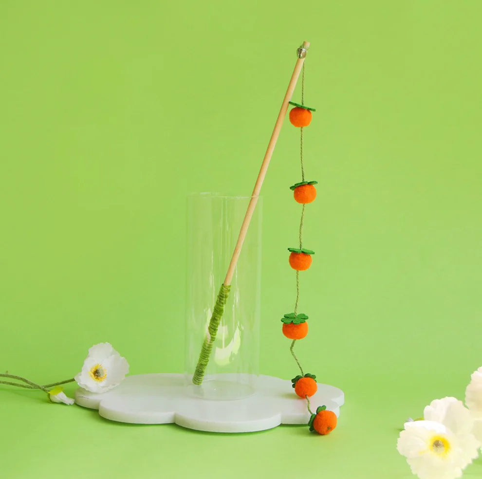 Fruit Garland Interactive Cat Teaser Wand