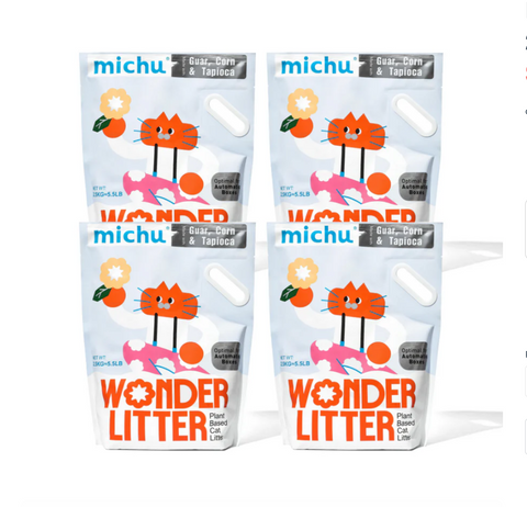 Michu Wonder Litter - Plant-Based & Automatic-Box Friendly 2.5kg/6L