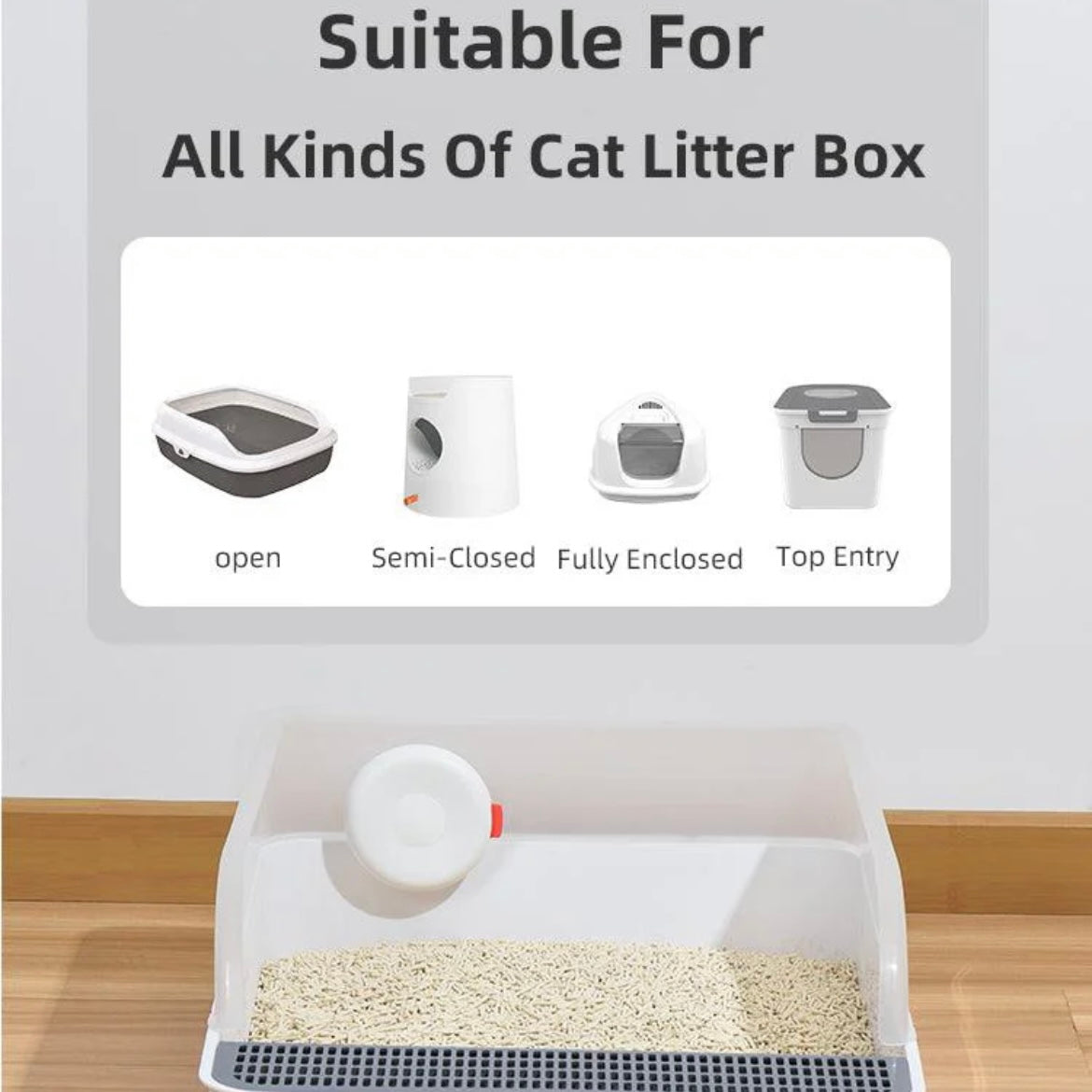 Michu Negative Ion Smart Odor Control Cat Litter Box Odor Eliminator