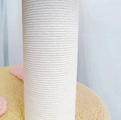 Lucky Seven Ice Cream Styled Cat Tree with Jumping Platforms & Top Bed