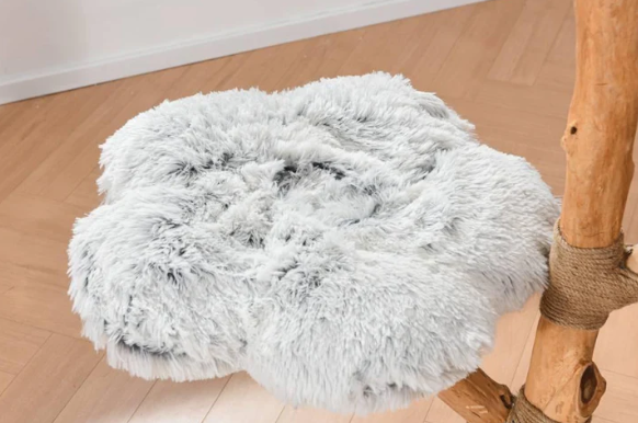 Michu Fluffy Blossom Real Wooden Cat Tree - Premium Quality & Stylish Cat Furniture - Extra Large