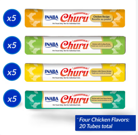 Inaba Churu Puree Chicken Variety Box Cat Treats