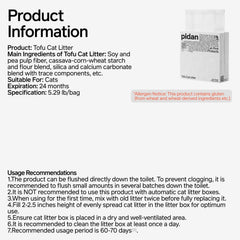 Pidan Pure Original Tofu Cat Litter 2.4kg