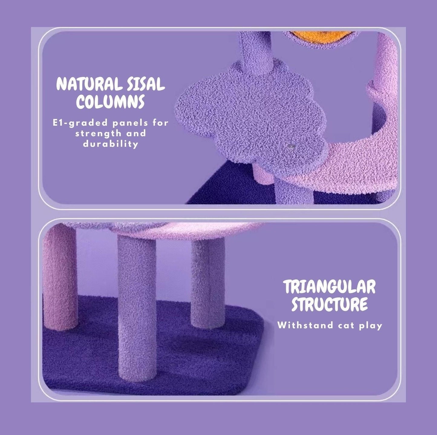 Fantasy Series Climbing Frame Cat Tree - Sparkling and cloudy