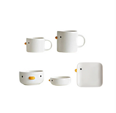 PURROOM Little Chicken Style Human Use Tableware- Matches with Pet Bowls