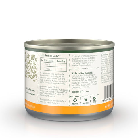 ZEALANDIA Grain Free Duck Pate Cat Wet Food