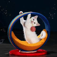 Galaxy Moon Ship Cat Bed &Cat Scratcher