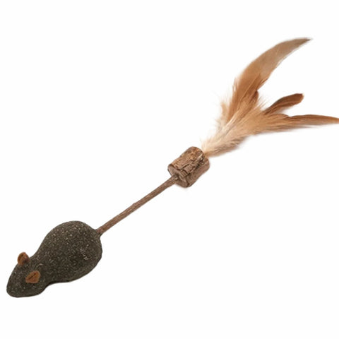 Asiasilvervine Cat Toys Silver Vine Tasty Stick With Feather Interactive Toy Fire Tail Mouse