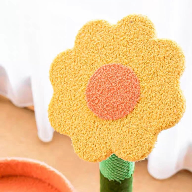 Petroom Sunflower Cat Scratcher Tree Cat Nest